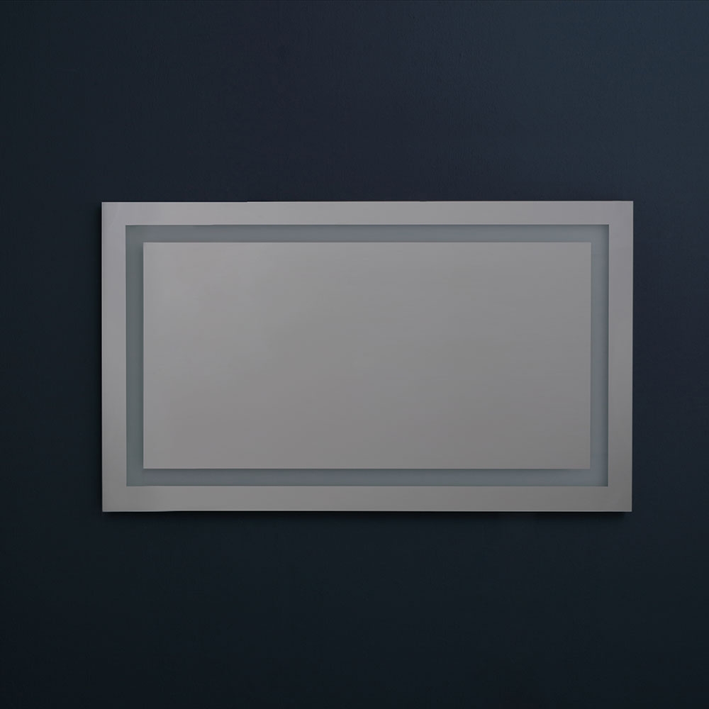 Specchio bagno a led 120x70 cm con touch
