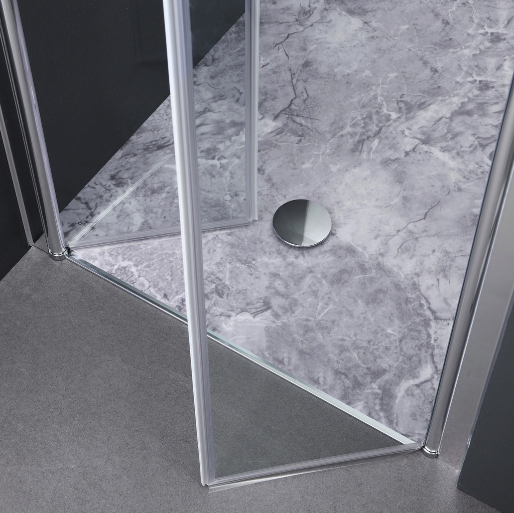 Porta doccia nicchia 100 cm saloon