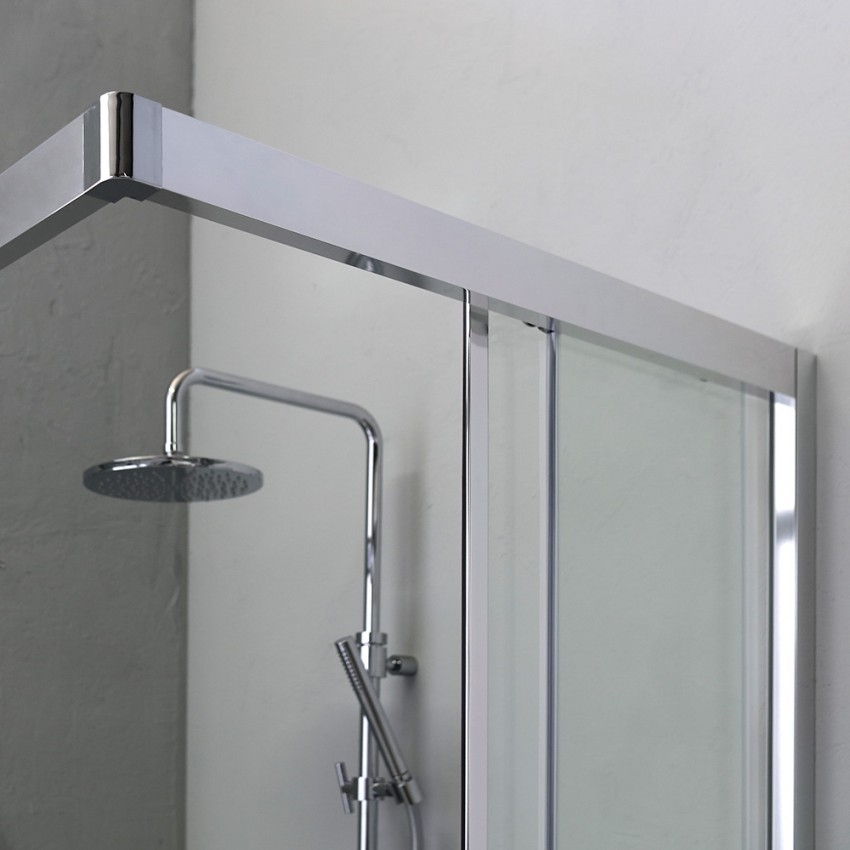 Box doccia 90x120 design moderno con profilo piatto