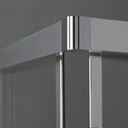 Box doccia 90x120 design moderno con profilo piatto