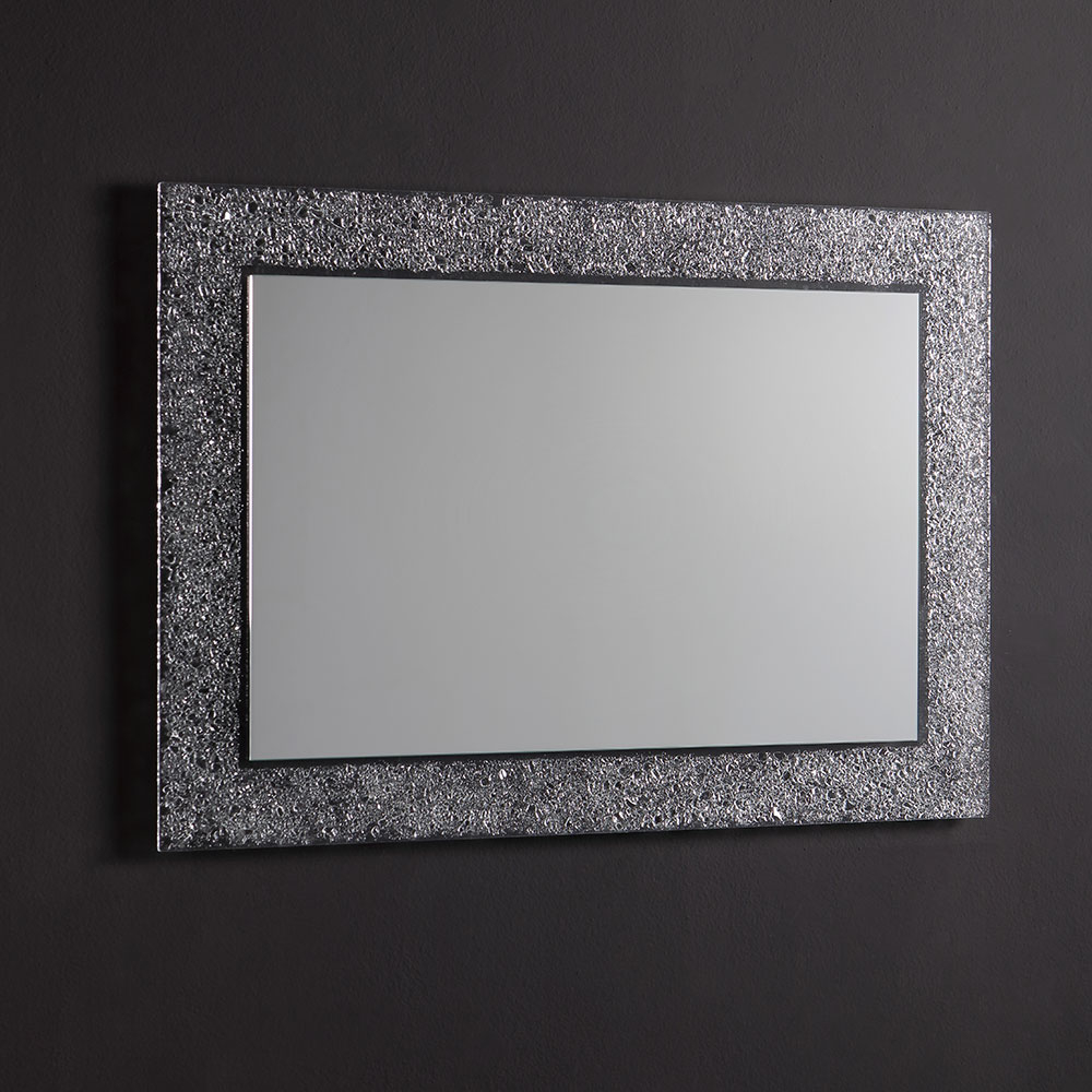 Specchiera reversibile 98x70 in vetro ghiaccio