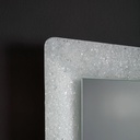 Specchio con cornice bianca 90x62 cm