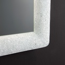 Specchio con cornice bianca 90x62 cm