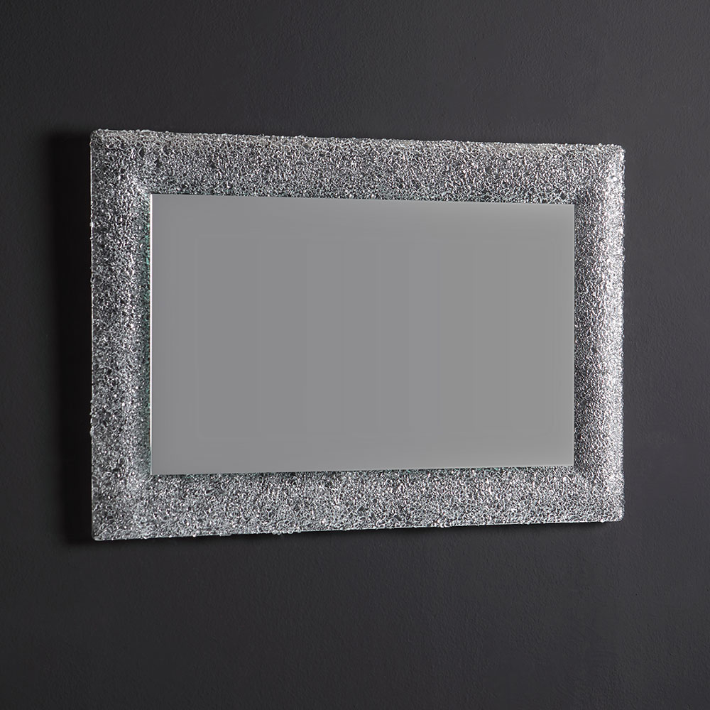 Specchio in vetro fuso retroilluminato 90x62