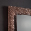 Specchio con cornice in vetro fuso 90x62