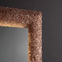 Specchio con cornice in vetro fuso 90x62