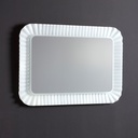 Specchio con cornice in vetro fuso 94x68