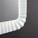 Specchio con cornice in vetro fuso 94x68