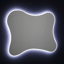 Specchio sagomato 120x90 con cornice led