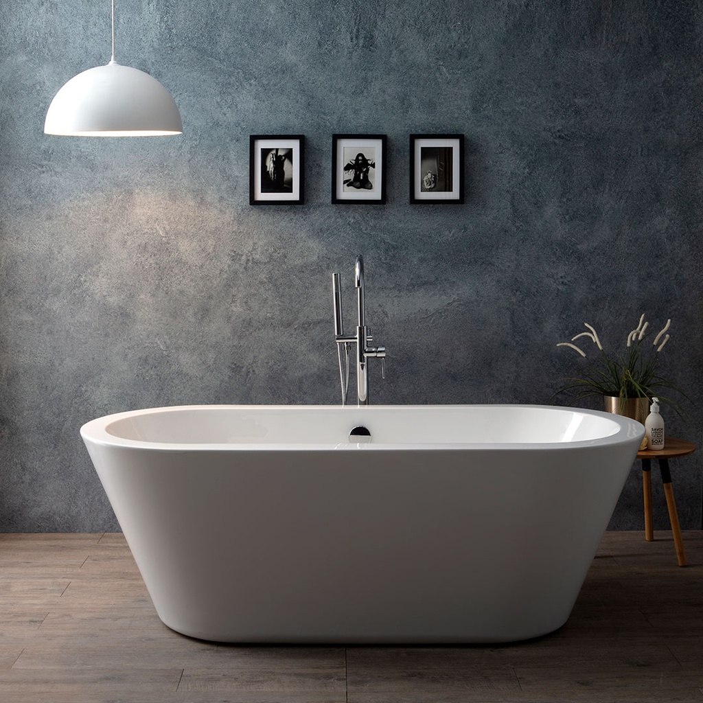 Vasca freestanding in acrilico bianco