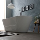 Vasca freestanding in acrilico bianco