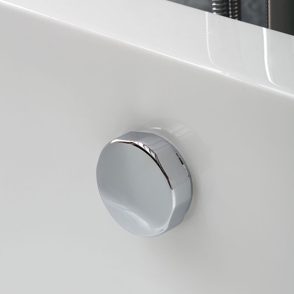 Vasca freestanding in acrilico bianco
