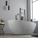 Vasca da bagno centro stanza in acrilico bianco