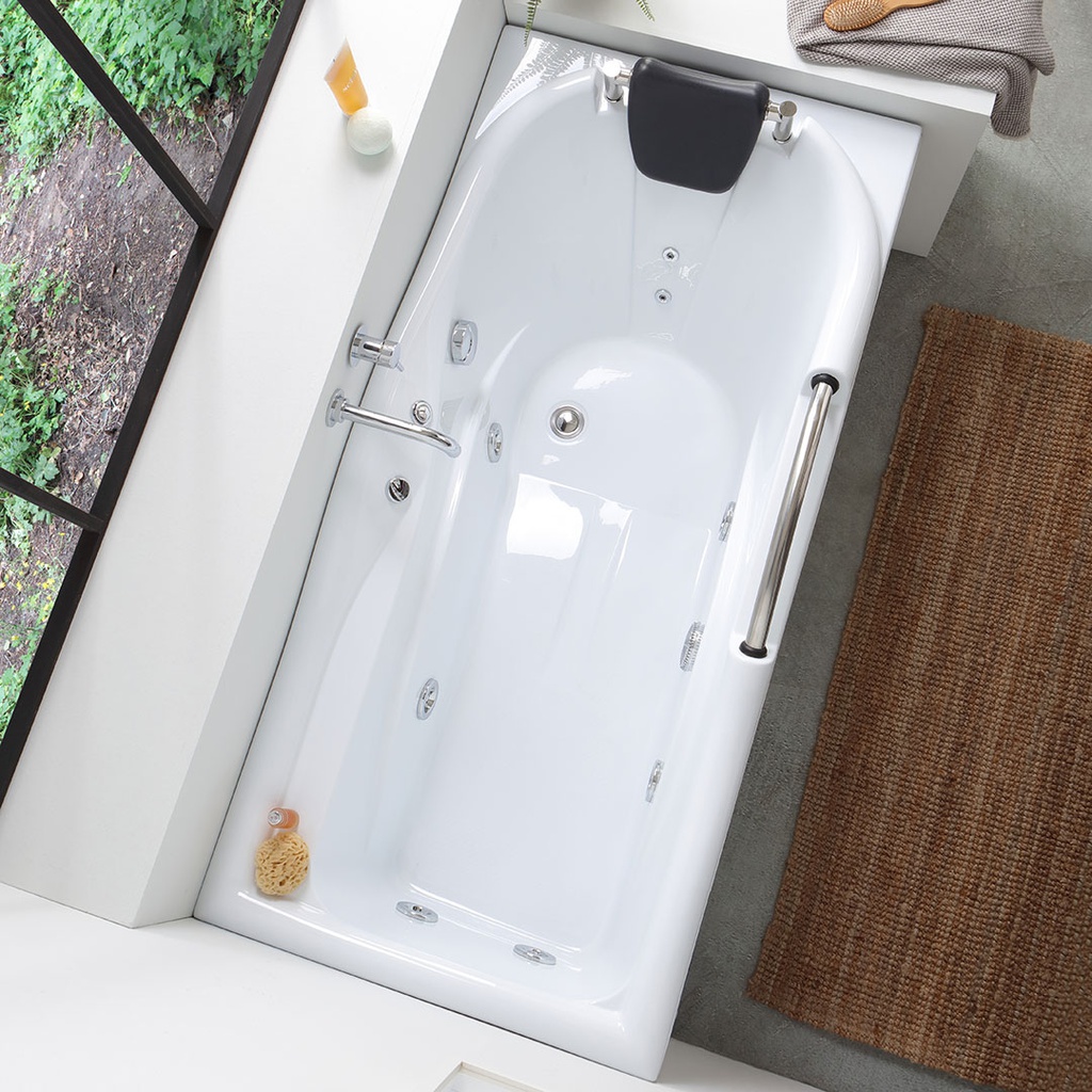 Vasca da bagno rettangolare con idromassaggio