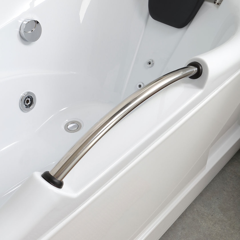 Vasca da bagno destra idromassaggio bianca