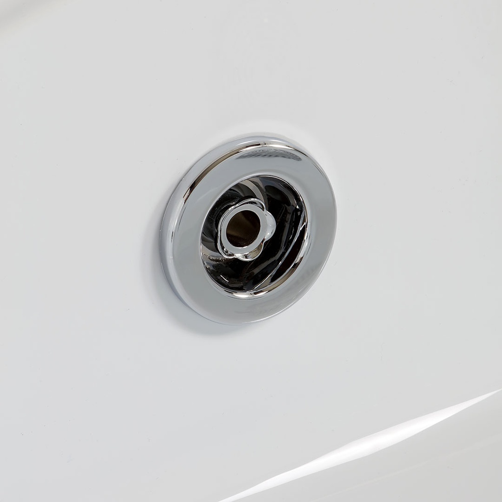 Vasca da bagno destra idromassaggio bianca