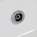 Vasca da bagno destra idromassaggio bianca