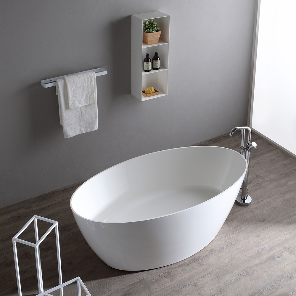 Vasca da bagno moderna in resina di marmo