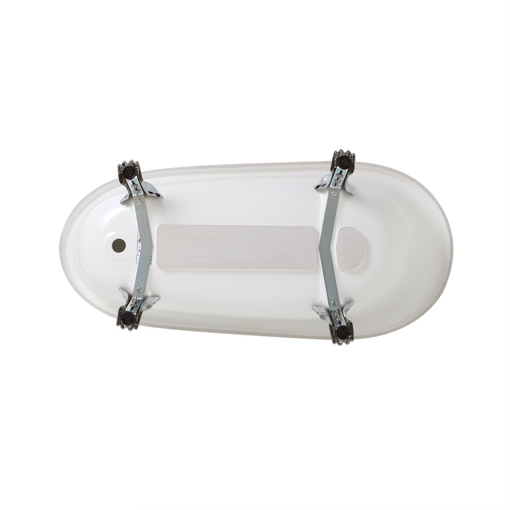 Vasca freestanding stile classico con piedini argento