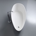 Vasca da bagno freestanding grigia moderna