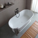 Vasca da bagno ovale classica centro stanza