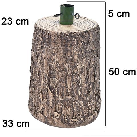 Base tronco scura Ø33xH50+5 cm