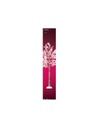 Albero micro led fiori rosa 210 cm