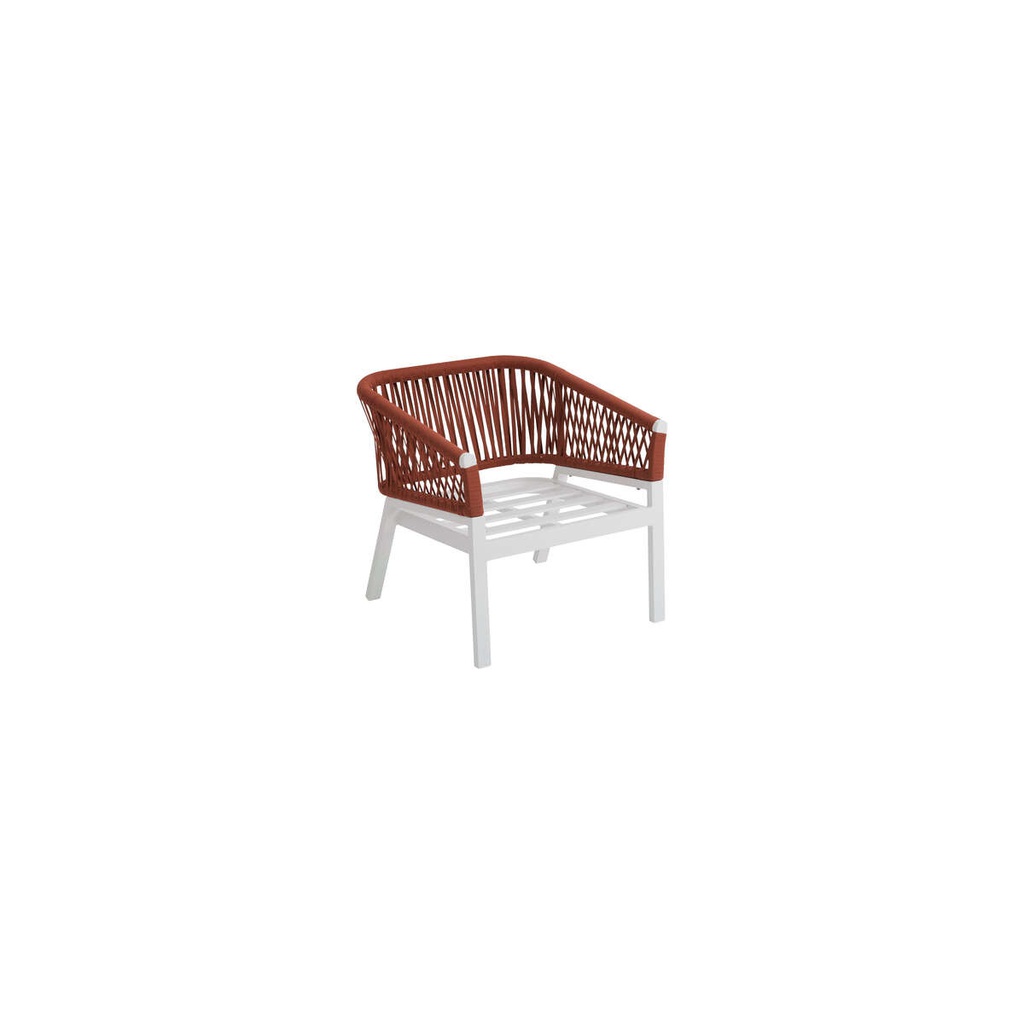 Salotto Oriengo 5p mattone/bianco