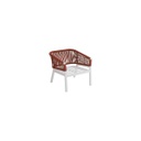 Salotto Oriengo 5p mattone/bianco