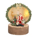 Babbo natale resina Led cm15x12h17