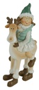 Bambina su renna nco-6002 cm. 10,5 x 8 h 19,5