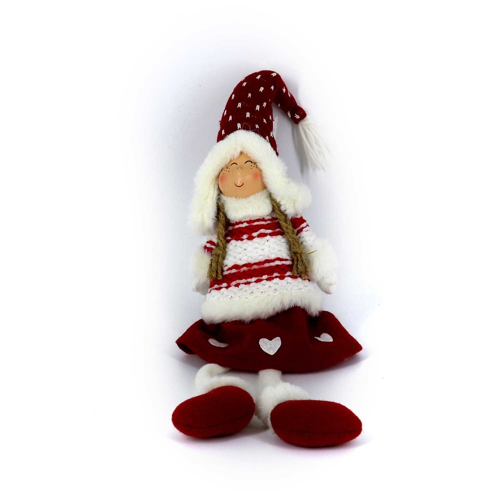 Bambina tessuto rosso cm16x6h55