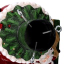 Base albero resina babbo natale rosso cm 36x38h38