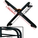 Base albero solo base metallo nero con ruote cm60