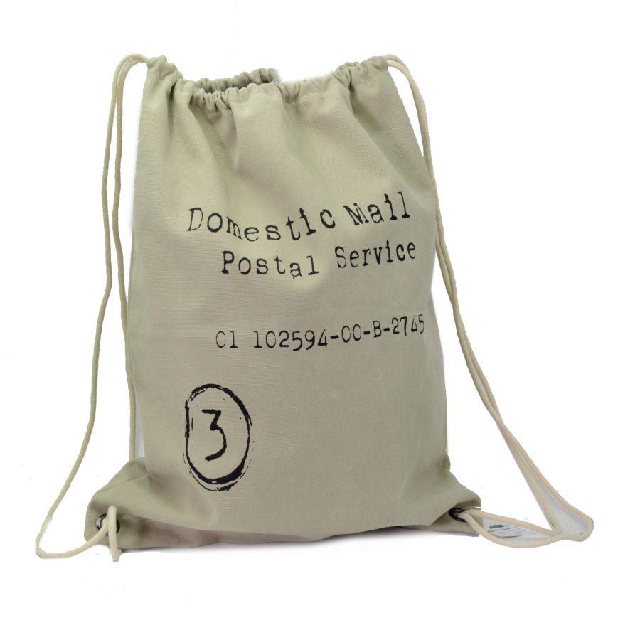 Borsa sacco tessuto crema cm 43xh54x6
