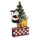 Calendario legno albero con ciondoli cm28x7,5h57
