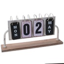 Calendario metallo bianco rettangolare cm 37x20h8