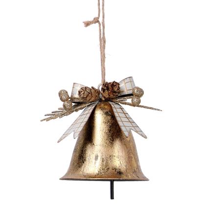 Campana metallo oro cm11x10h8