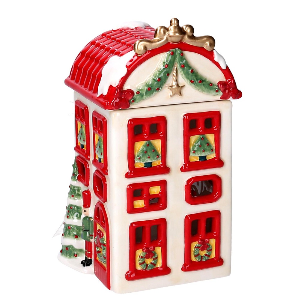 Casetta resina rosso cm 12x11h20