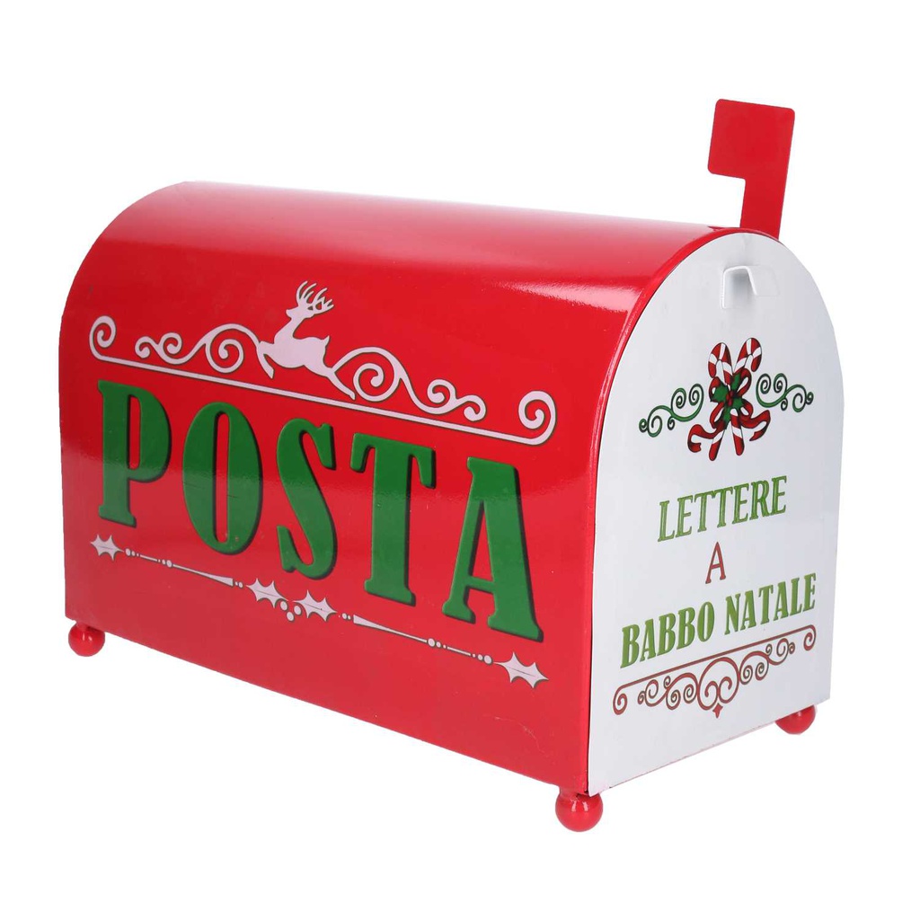 Cassetta posta metallo rosso nbd-9061 cm34x16,5h22