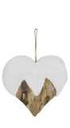 Cuore innevato medio nal-0071 cm. 30 x 30