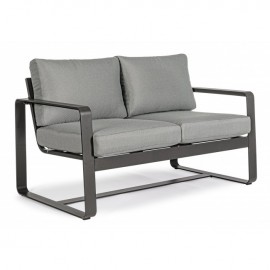 Divano per esterno due posti Antracite MERRIGAN 134x78x h84 cm