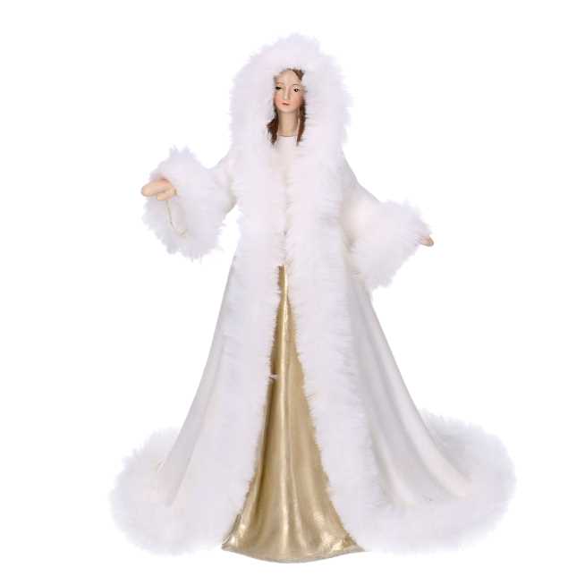 Donna resina bianco cm18,5x15h24