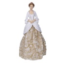 Donna resina oro bianco cm11x19h31,5