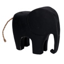 Elefante nero grande legno yo-3158a cm 28x8H25