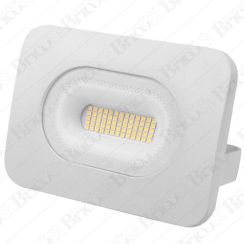 Faro Faretto Proiettore Led Da Interno Esterno 10 20 30 50W Slim 3000K Ip65 Luce Calda (20 Watt)