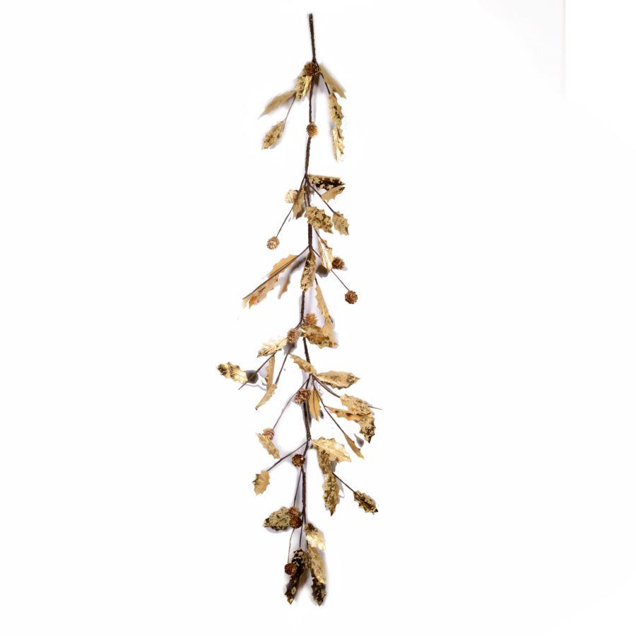 Festone oro con pigne cm1xh126x1