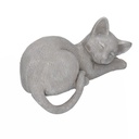 Gatto resina grigio cm 19x11
