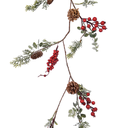 Ghirlanda bacche pigna H 125 cm