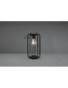 Lampada Da Appoggio Gabbia Metallo Nero Cotoca Con Sensore Trio Lighting